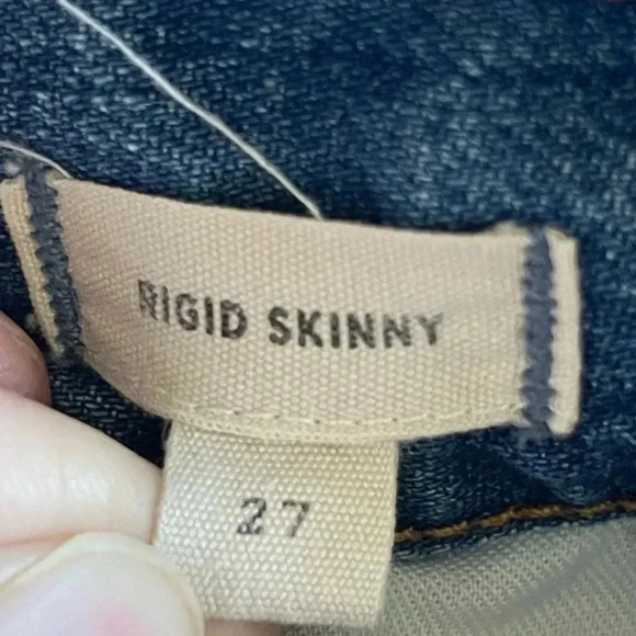 Madewell Women's Size 27 Rigid Skinny Jeans Distressed H5845 High Rise SOLD OUT - Picture 4 of 13